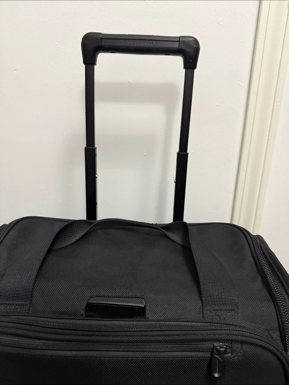 Briggs & Riley Black Rolling Briefcase with Front Pocket